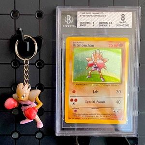 BGS Graded (8) Base Set Hitmonchan & Authentic
TOMY Pokémon Figure